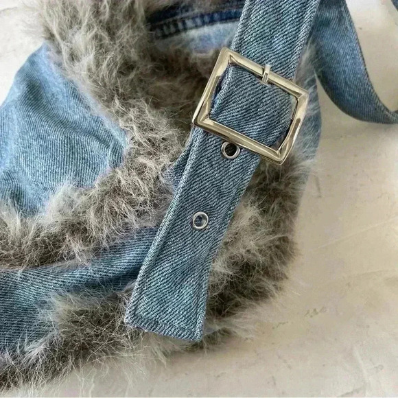 handheart jeans bag denim handmade shoulder bag - Picture 11 of 12